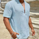 Десислава - Елегантна лятна риза с висока яка