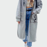 Татяна - Дълго палто с качулка