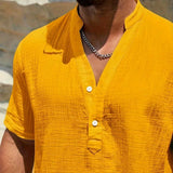 Десислава - Елегантна лятна риза с висока яка