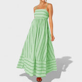 Магдалена - Дълга рокля с райета