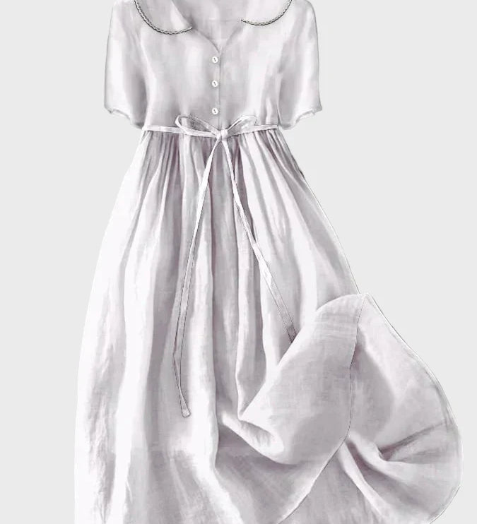 Елена - Класическа Рокля с Копчета