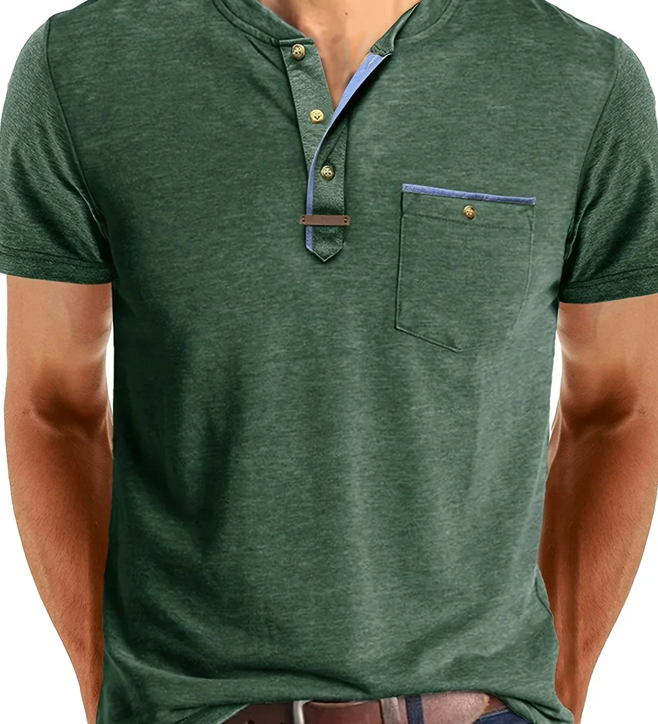 Теодора - Стилна тениска с кръгло деколте и джоб