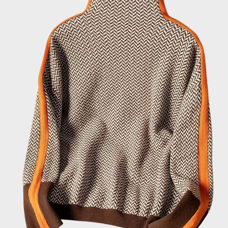 Милена - Пуловер с висока яка