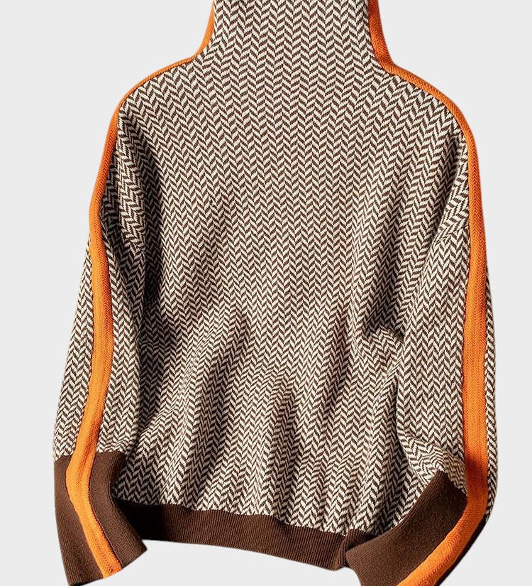 Милена - Пуловер с висока яка