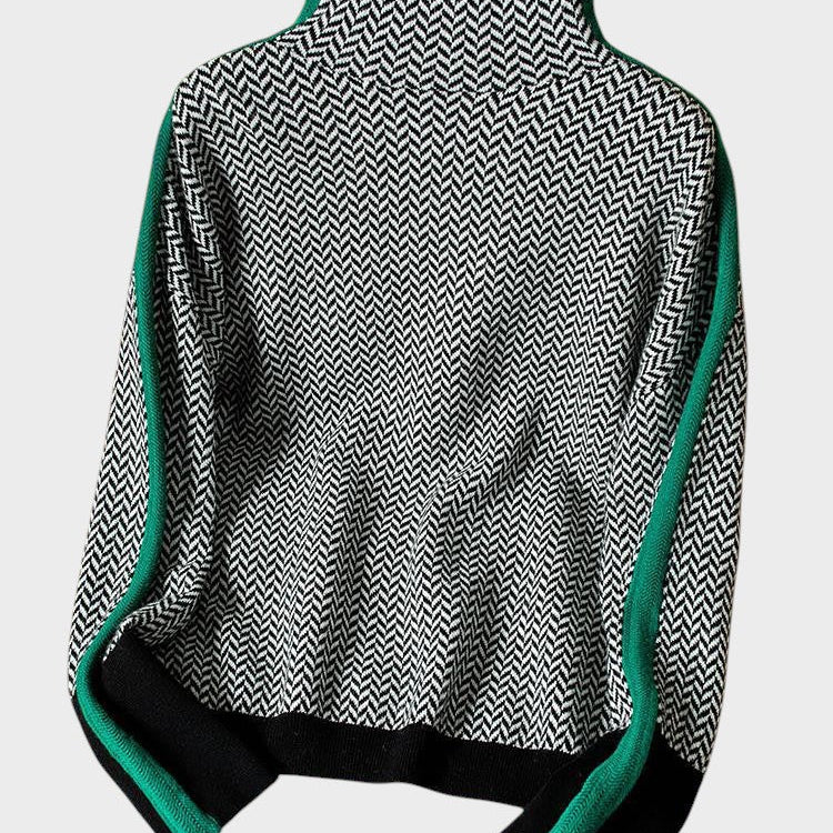 Милена - Пуловер с висока яка