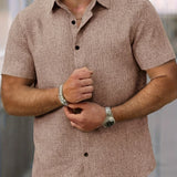 Мария - Лека риза с къс ръкав от лен