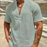 Десислава - Елегантна лятна риза с висока яка