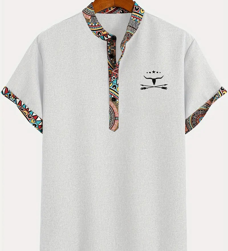 Яна - Елегантна риза с къси ръкави