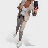 Теодора - Персонализиран комплект: мек сако и широки панталони