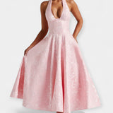 Десислава - Рокля с Отворен Гръб и Корсетен Дизайн