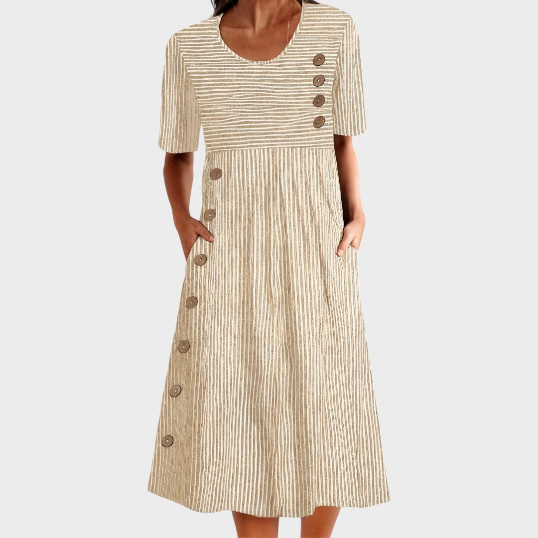 Яна - Раирано лятно платье