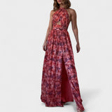 Деница - Дълга рокля с открит гръб