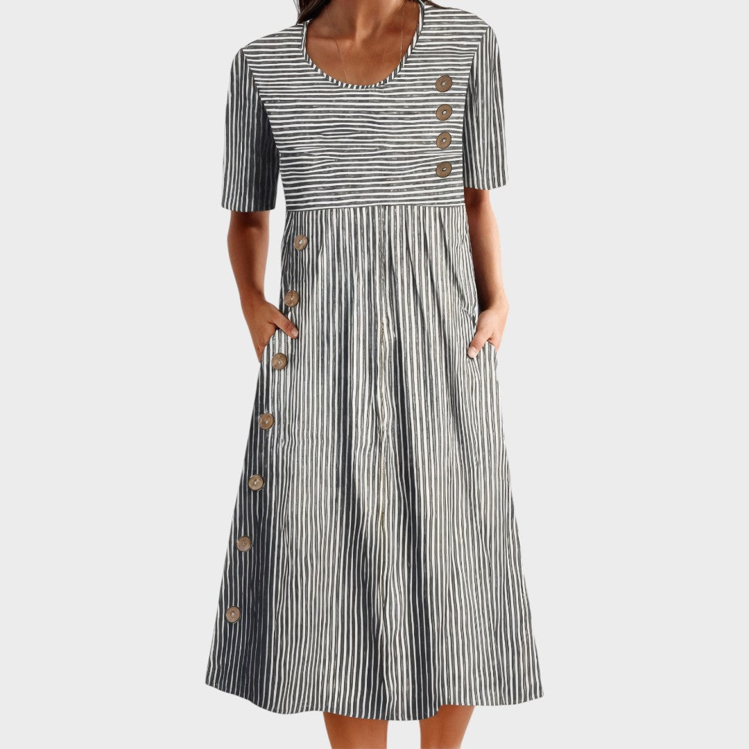 Яна - Раирано лятно платье