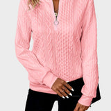 Милена - Дамски пуловер от плетиво