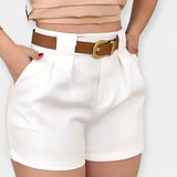 Тереза ​​- Високи Средни Плисирни Шорти