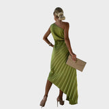 Петя - Елегантна Рокля с Набръчкани Рамена