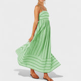 Магдалена - Дълга рокля с райета