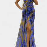 Надежда - Макси Асиметрична Рокля с Вибрантен Узор