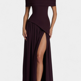 Деница - Рокля без Ръкави от Шифон с Боков Разрез