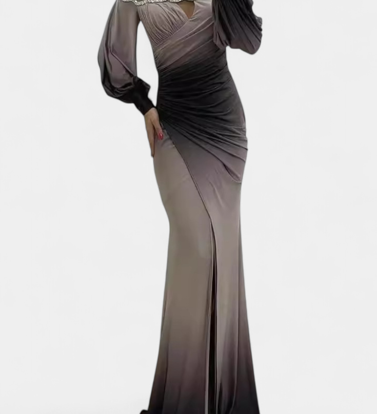 Весела - Рокля Омбре с Отворени Рамена