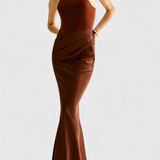 Полина - Рокля с Тънък Топ Стил и Издължена Силует