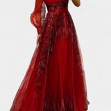 Емилия - Рокля от Шифон с Открито Рамо и Обемен Цвете