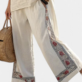 Надежда - Комплект Дейзи от бамбуков плат с елегантни червени и зелени ивици