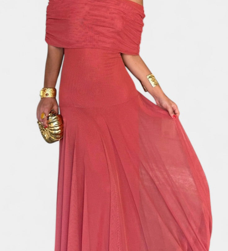 Десислава - Макси рокля с едно рамо