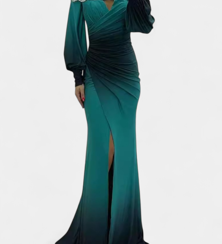 Весела - Рокля Омбре с Отворени Рамена