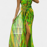 Надежда - Макси Асиметрична Рокля с Вибрантен Узор