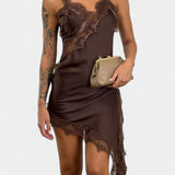 Гергана - Мини Рокля с Презрамки и Дантела