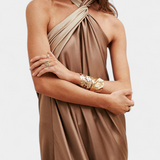 Даниела - Рокля с Неправилен Рез и Открити Гърба