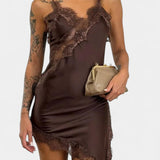 Гергана - Мини Рокля с Презрамки и Дантела