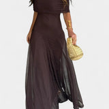 Десислава - Макси рокля с едно рамо