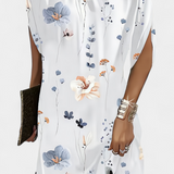 Зорница - Миди Рокля Без Временски Рамки с Кръгло Деколте