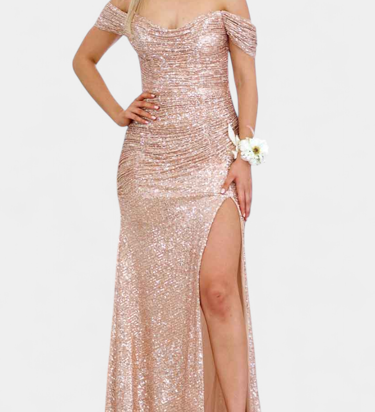 Кристина - Русалка без презрамки с пайети