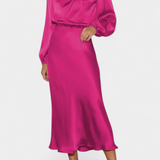 Десислава - Рокля с Висок Яка и Цветни Детайли