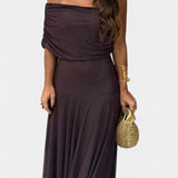 Десислава - Макси рокля с едно рамо