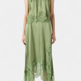 Петя - Миди Пола с Дантелени Детайли и Асиметричен Подгъв