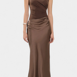 Десислава - Дълга Рокля за Партито с Асиметричен Изрез