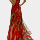 Надежда - Макси Асиметрична Рокля с Вибрантен Узор