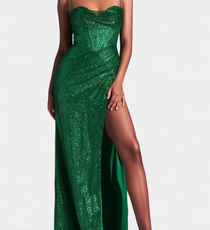 Кристина - Рокля с Корсет и Спагети Презрамки