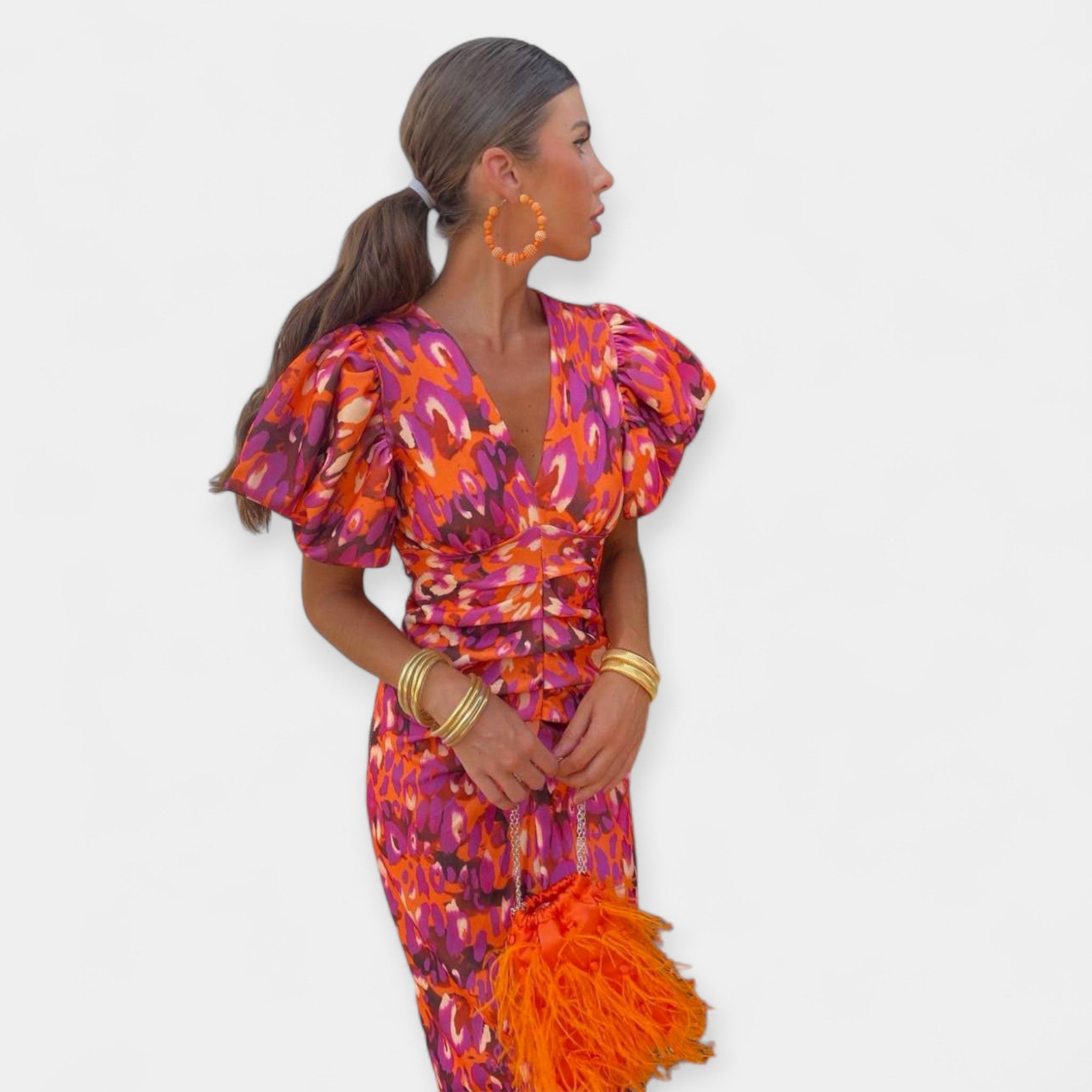 Ралица - Рокля с Ръкави и Волани