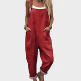 Десислава - Разкроен цветен комбинезон за всеки ден