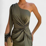 Мария - Асиметрична рокля за оценени поводи