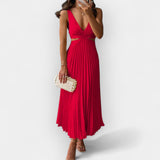 Татяна - Миди рокля от сатен