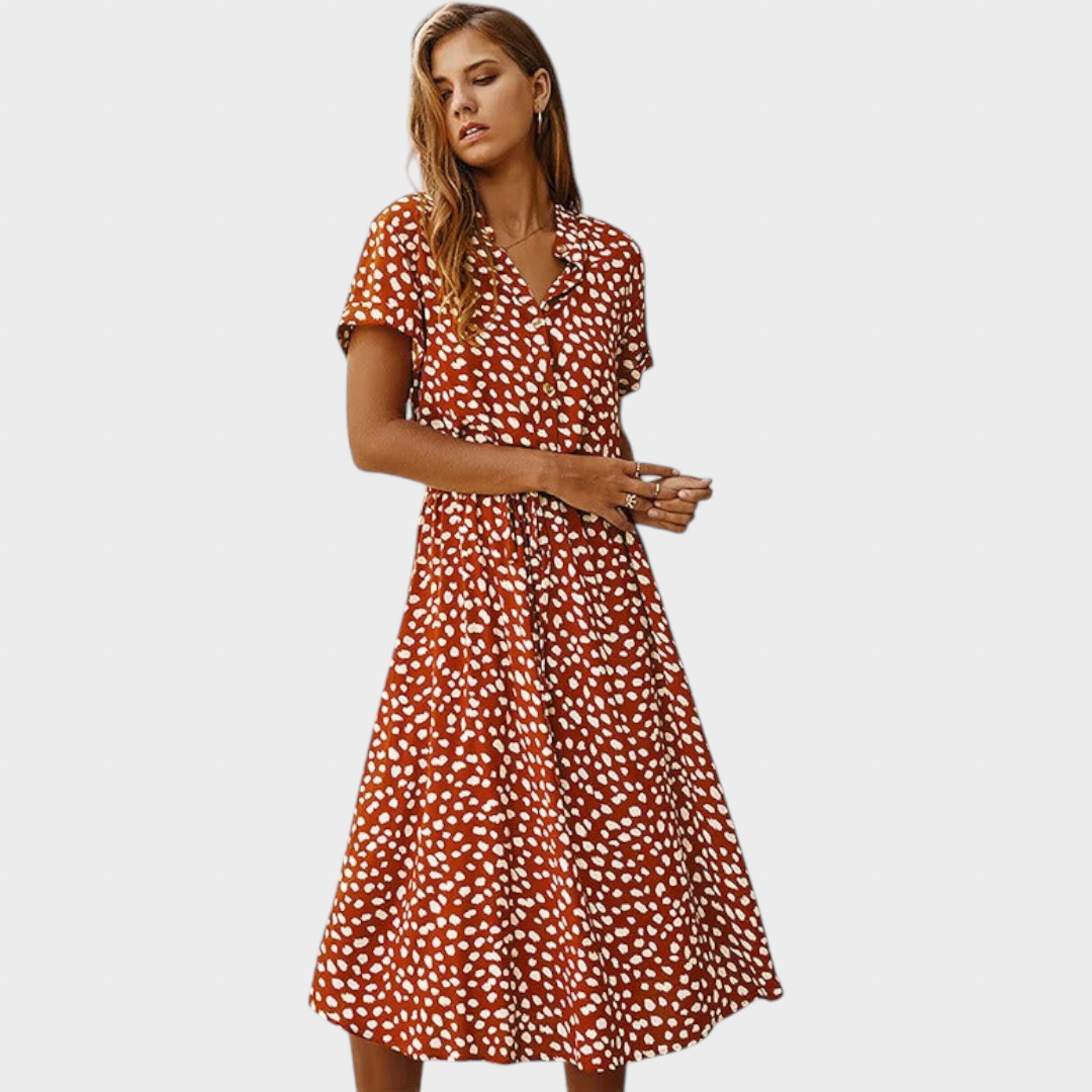 Десислава - Елегантна Летна Рокля Многоцветна