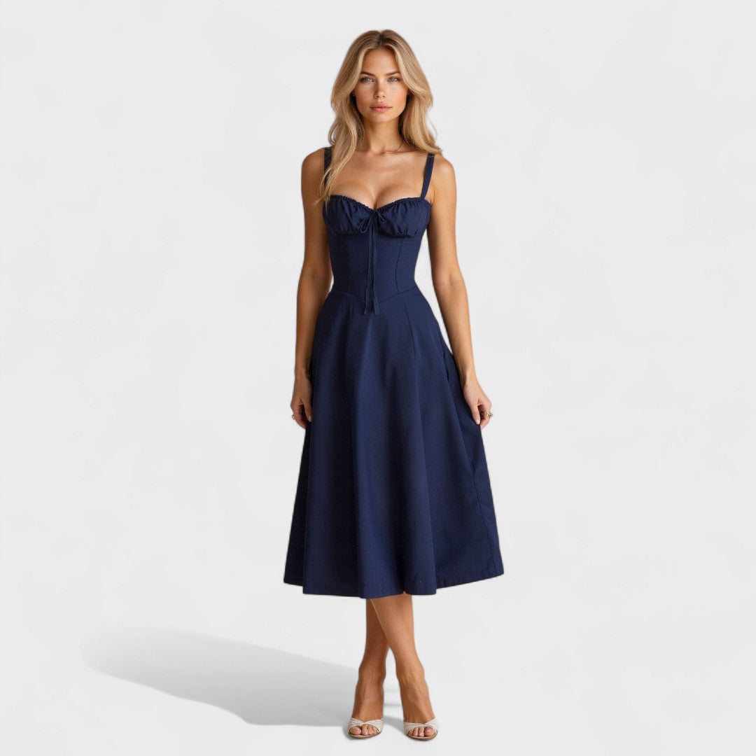 Гергана - Корсетна Миди Рокля