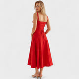 Гергана - Корсетна Миди Рокля