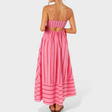 Магдалена - Дълга рокля с райета